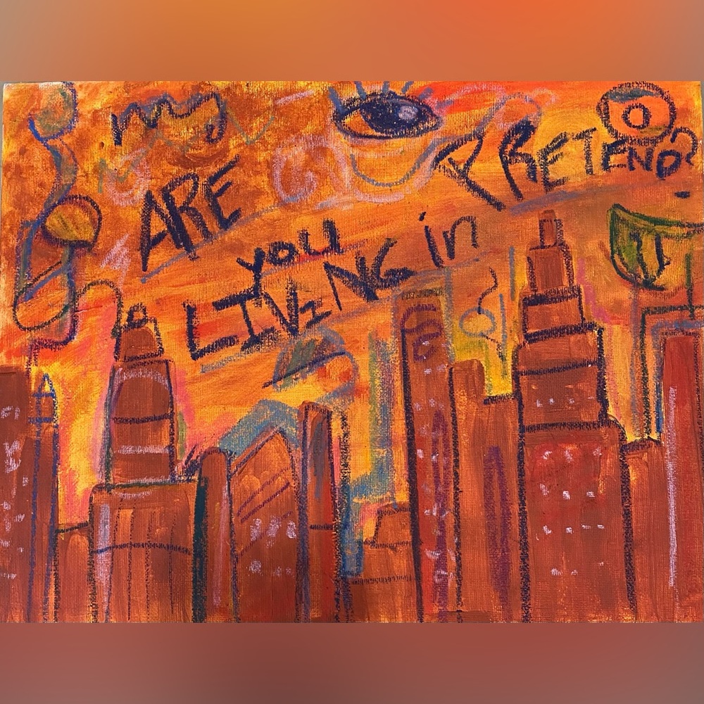 Abstract city painting 🖼 ☀️
